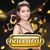 Baccarat card game at Lucky Games Casino